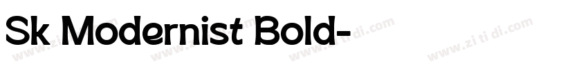 Sk Modernist Bold字体转换